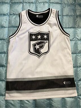 Famous Stars & Straps White and Black reversible Jersey. Sz XL Retail $80